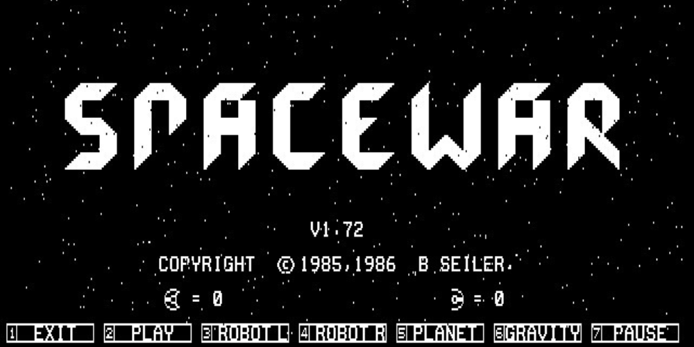 Spacewar game